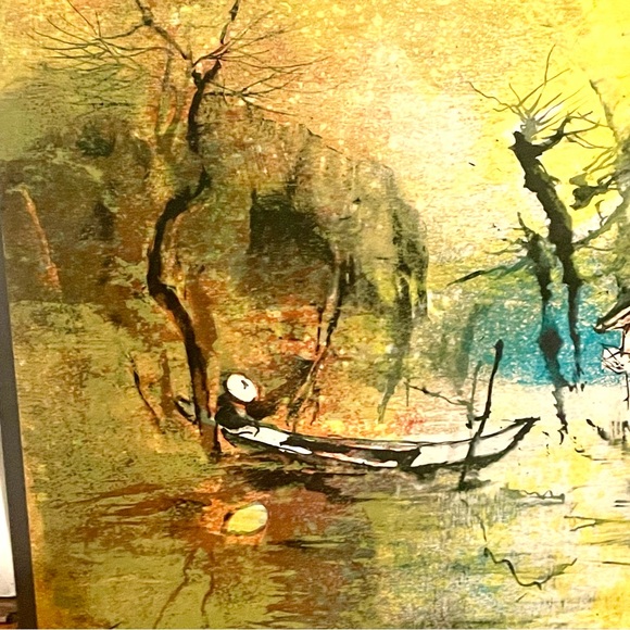 Artist Lebadang Signed Ltd Ed Lithograph Landscape of Vietnam Num. 125/260 - Picture 7 of 10